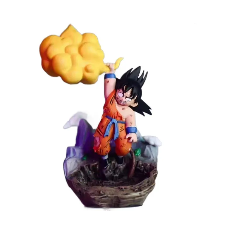 Dragon Ball ES Vol. 3 Kid Goku GK Figure – Grabbing Flying Nimbus with Battle-Damaged & Fatigued Look, Anime Collectible Statue